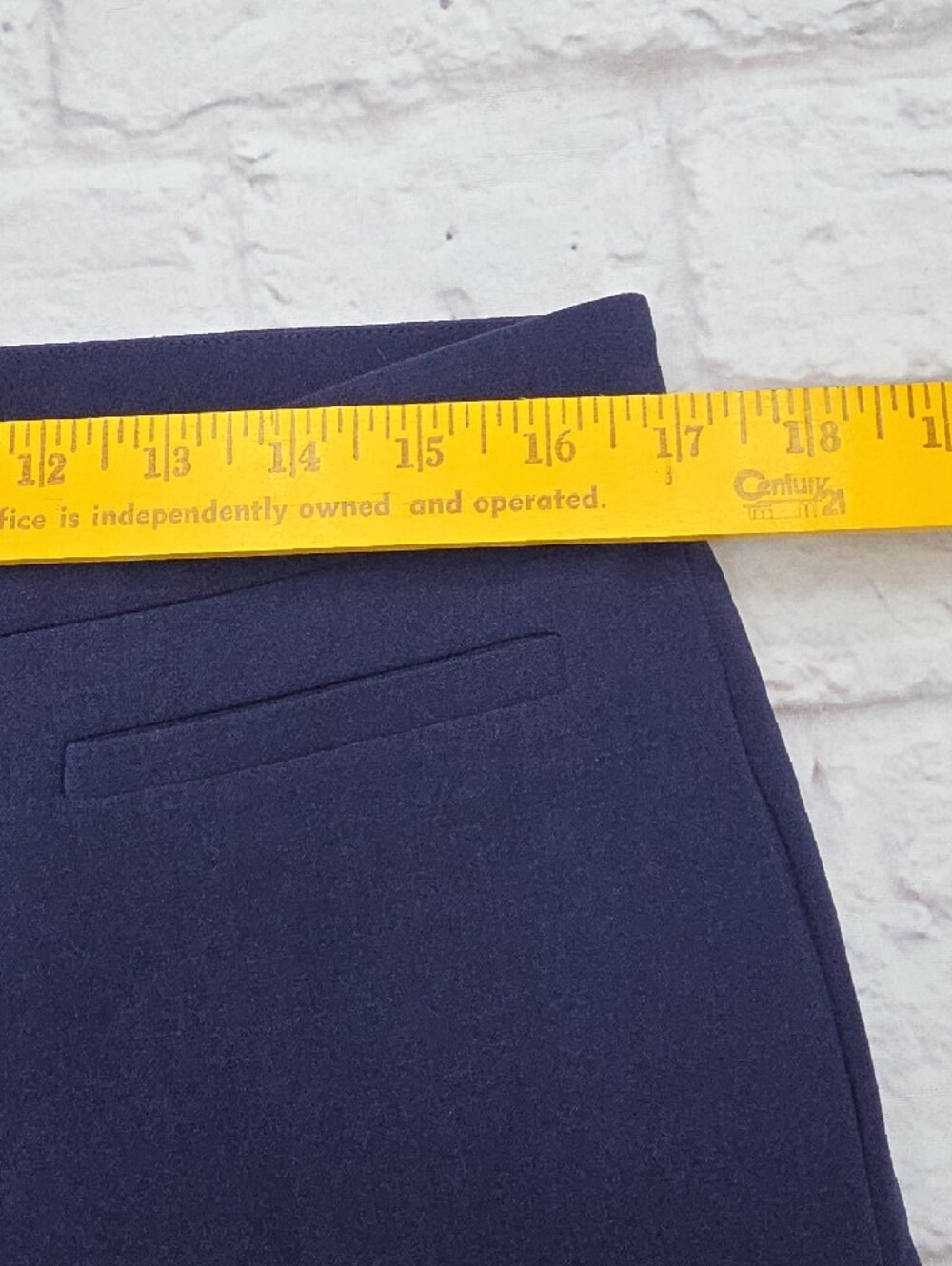 Ralph Lauren Black Label Dress Pants Sz 12(34x28) Blue Straight Wool Blend - Picture 5 of 12
